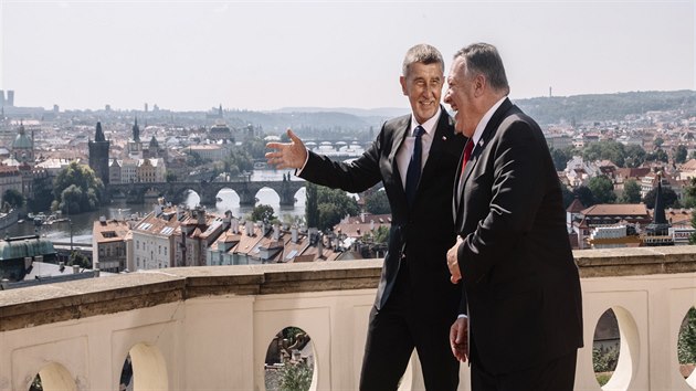 P�edseda vl�dy �R Andrej Babi� p�ijal ve st�edu v�Kram��ov� vile americk�ho ministra zahrani�� Mikea Pompea.