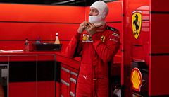 Sebastian Vettel v barvách Ferrari.