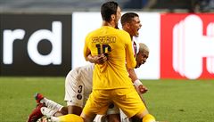 Hrá�i PSG se radují z výhry