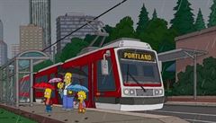 Česká tramvaj v seriálu Simpsonovi.