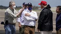 Donald Trump ped cestou do Louisiany.