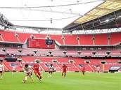 Utkání mezi Arsenalem a Liverpoolem se opt hrálo bez divák.