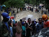 Tropická boue Laura na Haiti, 23. srpna.