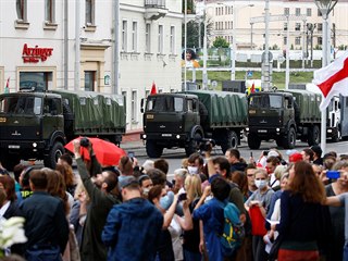 Demonstrace v Blorusku (ilustran foto).