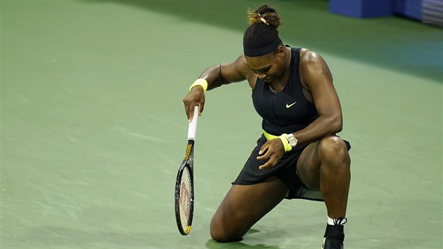 Zklamaná Serena Williamsová.