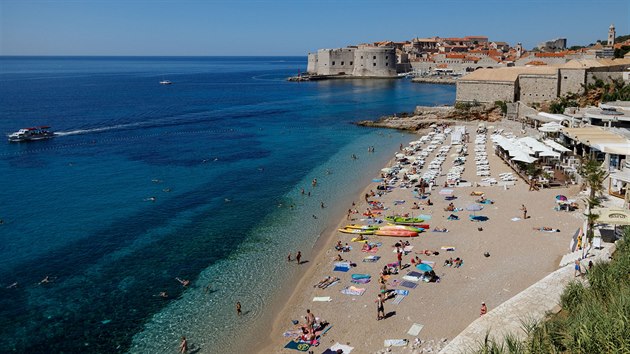 Plá v chorvatském Dubrovníku.