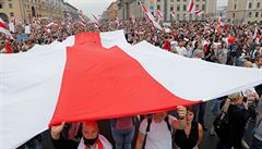 Bělorusové na demonstraci požadují odstoupení Lukašenka. | na serveru Lidovky.cz | aktuální zprávy