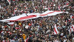 B�lorusové na demonstraci po�adují odstoupení Luka�enka.