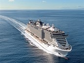 Výletní lo Grandiosa spolenosti MSC Cruises.