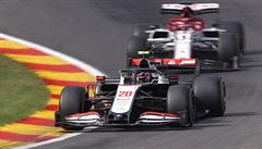 Kevin Magnussen b�hem Velké ceny Belgie F1.