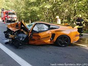 Dopravní nehoda dvou osobních vozidel, Hoejí Vrchlabí smr pindlerv Mlýn....