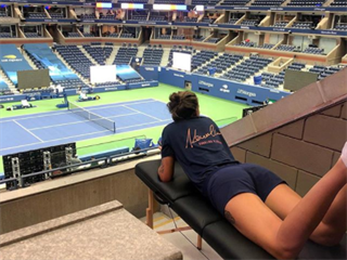 Karolna Plkov na US Open.