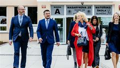 Ministr kolství Robert Plaga zahájil nový kolní rok v Masarykov základní...