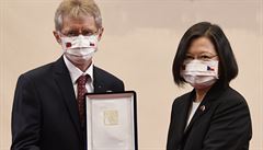 Tchajwanská prezidentka Cchaj Jing-wen ud�lila ve st�edu in memoriam bývalému...