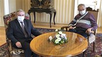 Prezident Miloš Zeman přijal na zámku v Lánech předsedu Úřadu pro ochranu...