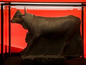 Sochu Hathor v podob krávy objevil Ladislav Bare. Hathor byla jedna z...