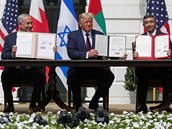 IAmerický prezident Donald Trump oznail normalizaci vztah obou arabských zemí...