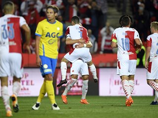 Fotbalov Slavia na domcm hiti pejela Teplice.