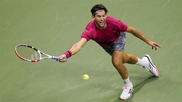 Dominic Thiem v semifinálovém utkání US Open v pátek 11. záí 2020.
