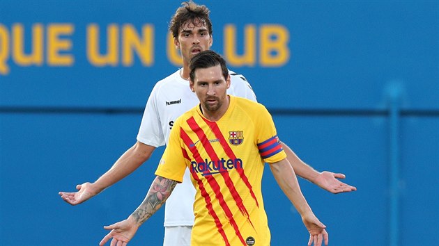 Lionel Messi nastoupil v dresu Barcelony poprvé od spekulací o jeho odchodu.