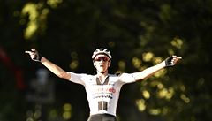 trnáctou etapu Tour de France vyhrál po úniku ti kilometry ped cílem Dán...