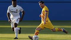 Lionel Messi nastoupil v dresu Barcelony poprvé od spekulací o jeho odchodu.