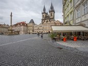 Prázdná Praha.