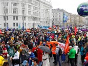 Lidé protestovali za klima i ve Vídni.