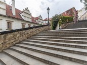 Zámecké schody jsou bn jedním z nejrunjím míst v Praze, v souasné dob...