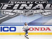Kapitán Tampy Steven Stamkos ped tetím finále NHL proti Dallasu.