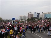 Protesty v Minsku.