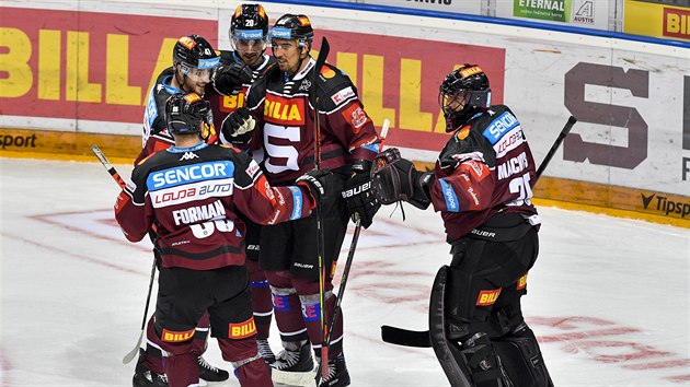 Utkání 2. kola hokejové extraligy: HC Sparta Praha - PSG Berani Zlín, 20. záí...