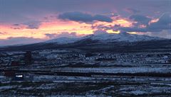 Kiruna je �védské m�sto za polárním kruhem, které bylo postaveno na obrovském...