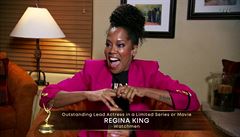 Regina King získala so�ku Emmy pro nejlep�í here�ku v hlavní roli v minisérii...