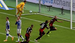 Fotbalisté Herhy Berlín ve druhém kole Bundesligy nestaili na Frankfurt.