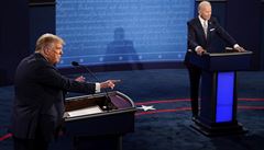 Zábry z první pedvolební debaty mezi Trumpem a Bidenem