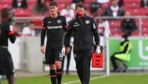 Patrik Schick vstřelil v dresu Leverkusenu branku, poté ale musel kvůli zranění...