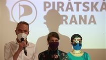 Volební sněm Pirátů po krajských a senátních volbách, tisková konference.