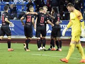 Utkání 6. kola první fotbalové ligy: Baník Ostrava - Slavia Praha, 4. íjna...
