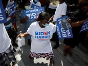 Biden v pondlí 5. íjna pokraoval ve volební kampani v Miami.