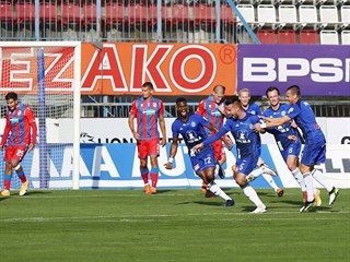 Fotbalist Olomouce slav branku do st Plzn.