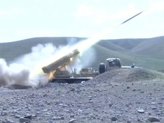 Azerbajdnsk armda bhem boj o Nhorn Karabach.