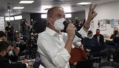 P�edseda Pirát� Ivan Barto� vystoupil 3. �íjna 2020 v Praze na tiskové...