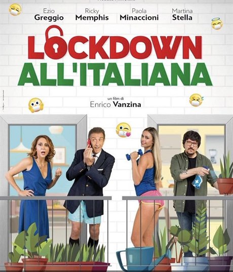 Plakát komedie Lockdown po italsku (2020). Reie: Enrico Vanzina