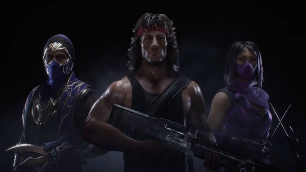 John Rambo ve he Mortal Kombat 11.