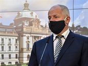 Ministr zdravotnictví Roman Prymula vystoupil 8. íjna 2020 v Praze na tiskové...