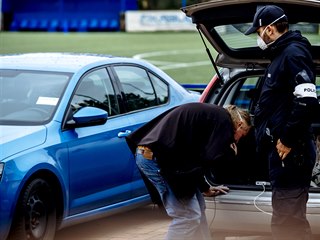 Policejn akce na Vyehrad.