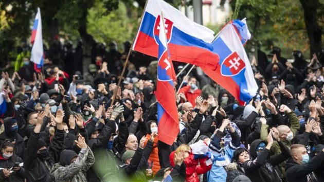 Protesty na Slovensku.