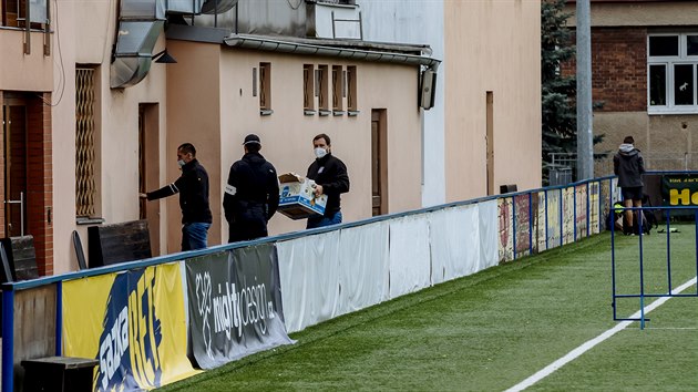 Vyetovatel schrauj dkazy na stadionu Slavoj Vyehrad.