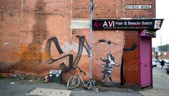 Nová malba um�lce Banksy.